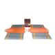 Electronic 15m Portable Trailer Weighbridge 10mm Tread Plate Deck