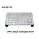 Water proof Metallic Industrial Keyboards IP65 For Parking control system