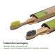 20g Natural Sustainable Bamboo Charcoal Toothbrush With Biodegradable Bristles