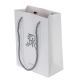 250 Gsm High White Silver Stamping Hotel Shopping Bags With Long Handles