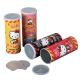 Custom Paper Tube Food Packaging Aluminum Foil Inline Potato-chip Snacks Container