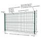 High Security 3d Curved Wire Mesh Fence Galvanized Welded