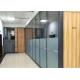 Transparent Tempered Glass Full High Office Partition Frameless Glass Partition