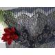 Eyelash Metallic Lurex Scallop Edge Lace Fabric For Lady Dress Garment