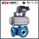 Three Way Ss Stainless Steel ISO High Platform Flanged Ball Valve Industrial Casting