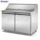420L 210W Pizza Prep Refrigerator Makeline Table Stainless Steel