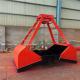 Single Rope Clamshell Flap Mechanical Grab Bucket For Crane