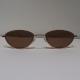 Brown Anti Reflective Sunglasses Semicircle Rose Gold Sun Glare Glasses