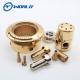 Plated Golden Brass Parts Shipped Worldwide for CNC Machining