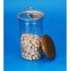 Plastic Pet Storage Jar Eco Friendly Food Grade Material Wth Aluminium Lid