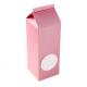 Custom Kraft Paper Corrugated Cardboard Printing Pink Milk Carton Packaging Boxes