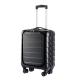 190D Polyester Black ODM ABS Hard 4 Wheel Suitcase