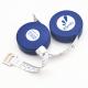 Blue Casing tailoring measuring tape Double Scale 150cm 60 Inch With Metal Pull