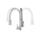 Brass Single Handle Kitchen Faucet Mixer Taps Contemporary Style
