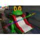 Customized Frog Commercial Inflatable Slide , Dry Slide For Pool Use