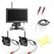 Wireless Truck Surveillance  CCTV cameras with Rearview System and 7 inch monitor
