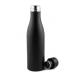 Black Slim Insulated Water Bottle Straight Cup Shape