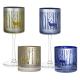 Newest design home decorative lead free crystal lantern glass candle holder