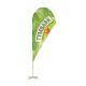 Customized Logo 5.5m Beach Feather Flag For Trade Show