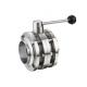 1/8--4 WZ Food Grade Stainless Steel 304 316L Sanitary Three PCS Manual Butterfly Valve Equal