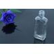 100ml Man Square Perfume Glass Bottle / Smaal Glass Vial With Atomizer, Clear Cap