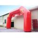 Red Custom Inflatable Arch PVC Tarpaulin , Inflatable Race Arch Logo Printing