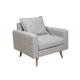 Easy Clean Modern Linen Sofa / Living Room Sofa Sets With Simple Design