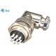 10 Pins Gx16 Elbow Connector Aviation Connector Male And Female Sets Silver Plated Plug