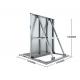 Aluminium Straight Crowd Control Barrier Lightweight Foldable Barricade For Safety