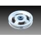 RAPID Silver Alloy Pulley Wheels , Steel Cable Pulley Wheels With Bearings