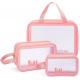 Women Transparent Glitter Makeup Bag Clean PVC Cosmetic Bag