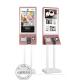 Floor Standing Touch Screen Digital Signage Self Service Payment Kiosk With POS Terminal