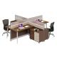 modern 4 seater melamine office partion panel workstation table furniture