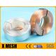 Electric Galvanized Flat Stitching Wire Silver Color Copper Coated For Box