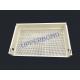Cigarette Making Machinery Plastic Tray Filter Rod Trays Holder Beige Color
