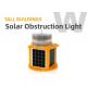 ROHS Solar Building Obstruction Light IP68 Low Intensity Obstacle Light