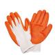 Industrial Protection Non-Slip String Knit Latex Coated Gloves with Corrugated Finish