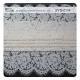 White Corded Bridal Lace Fabric For Wedding , Embroidery Lace Fabric