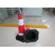 Flexible 700mm Height 24inch Rubber Traffic Cone