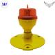 Red Aeronautical LED Aviation Obstruction Light for Long-lasting Marking Obstacles  with Yellow color and Aluminum
