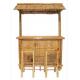 Bamboo Tiki Bar Set with Bamboo Roof for Backyard & Garden Bar Furniture for Outdoor Entertaining