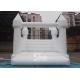 Outdoor 5x4m adults wedding white bouncy castle for wedding parties or events