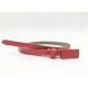 Plate Buckle Skinny Narrow 1.0CM Ladies Fashion Leather Belts