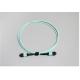 OM3 / OM4 Male Type MTP / MPO Fiber Optic Patch Cord With 3.0mm Fiber Cable