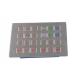 24 keys anti-vendal PS/2 top panel mount metal keypad with 0.45mm short stroke