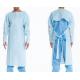 Polypropylene Blue Disposable Operating Gowns Medical Accessories S-5XL