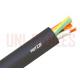Flexible H07ZZ - F Rubber Multi Core Power Cable , Black Low Smoke Halogen Free Cable