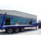 Titan low bed trailers 3 axles 80 ton for transport heavy duty excavator equipments