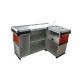 Double Colours Store Cash Register Stand Metal Customized Checkout
