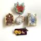 New Design Custom Hot Sale High Quality Custom Enamel Pins UV Silkscreen Pad Printed Hard Soft Enamel Pins